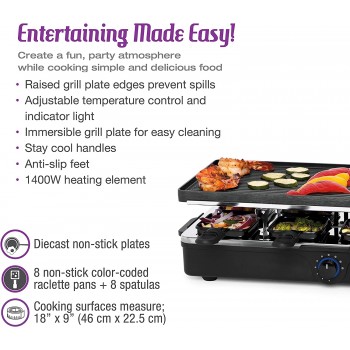 Salton Gril / Plaque et Raclette pour 8 personnes