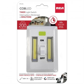 RCA Lumière LED COB interrupteur avec minuterie