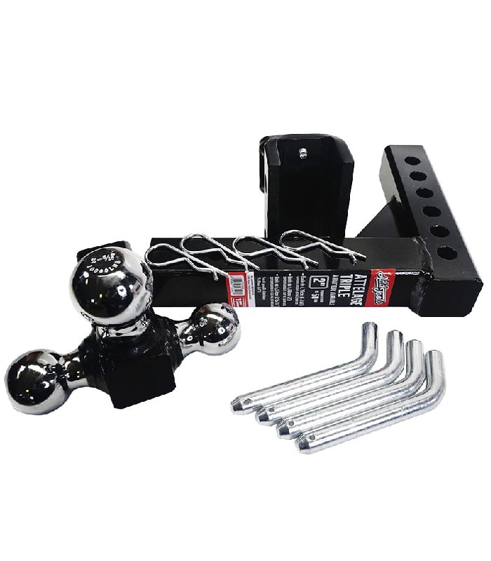 AddTools 3-Ball Adjustable Trailer Hitch Kit - 2 in.