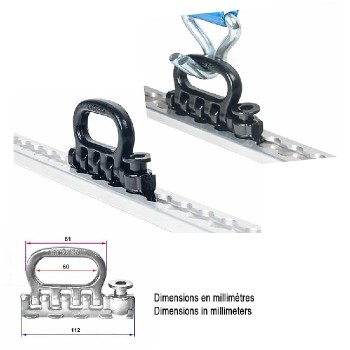 AddTools Anchor Ring for Lashing Rail - 2000 DAN