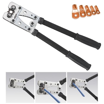 AddTools Pince à sertir hexagonal très robuste pour terminal - 10-2/0 AWG