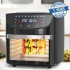 WowChef WQQ Four à friteuse à air numérique extra-large de 20 pintes, combo 10 en 1 avec grilles