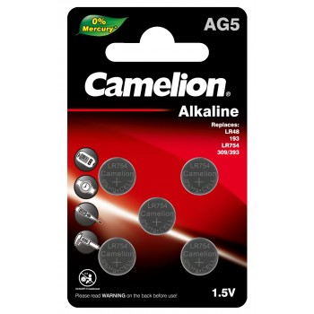 Alkaline batteries AG7 - Pack of 5