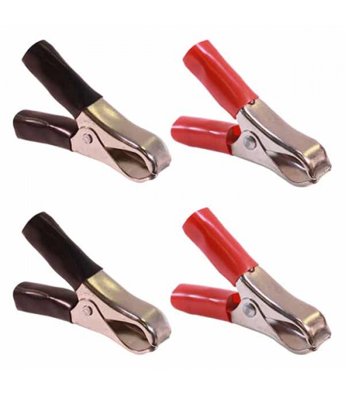 Alligator Clip Insoleted 2' in 15Amp Red (2) Black (2)