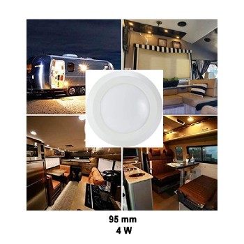 Ason Decor Lumière DEL ultra mince de surface - Blanc - 95 mm - 12 V - 4 W - 4000 K