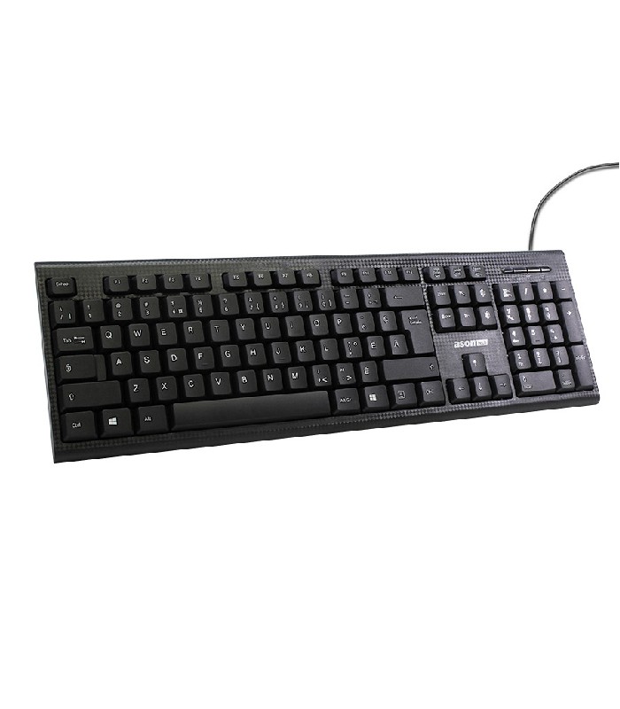 Ason Tech Wired Keyboard - USB - 104 Key