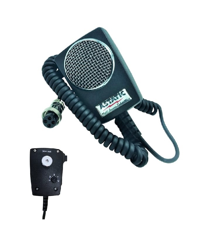 ASTATIC Microphone de remplacement série D104-M6 pour radio CB - 4 pins