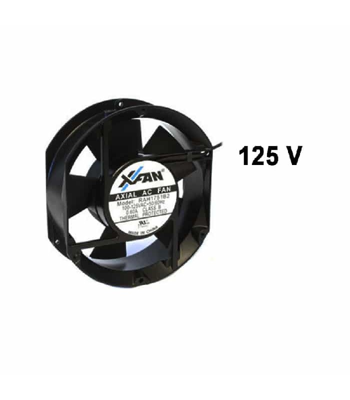 Axial Chassis Fan - 125 V AC - 172 mm x 150 mm x 51 mm