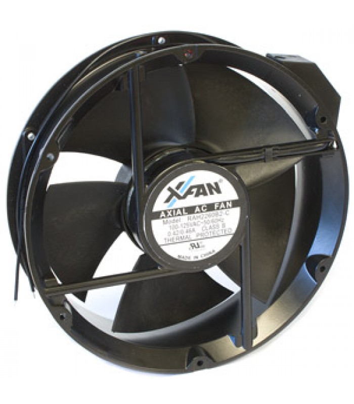 Ventilateur axial - 125 V CA - 222 mm x 222 mm x 60 mm