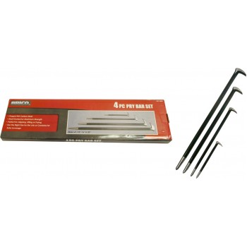 Brico Heavy Duty Pry Bar Set 6 in, 12 in, 16 in, 20 in