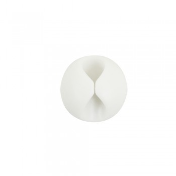 Cable Clips for Single Wire - Adhesive - White (2 Pack)