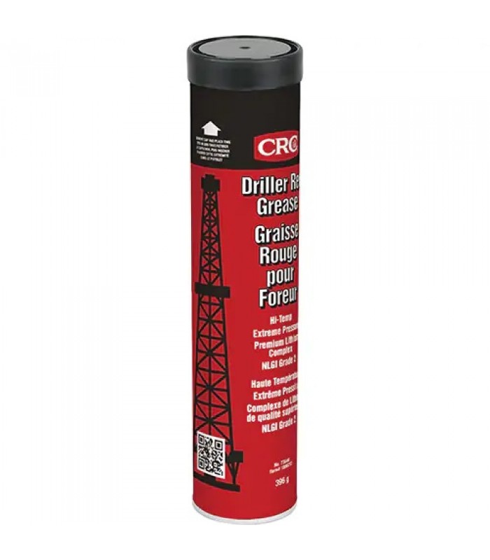 CRC Driller Red Grease Extreme Pressure Lithium Complex Grease, Cartridge 396g