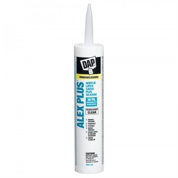 DAP Alex Plus 300 mL Clear Acrylic Latex caulk plus silicone