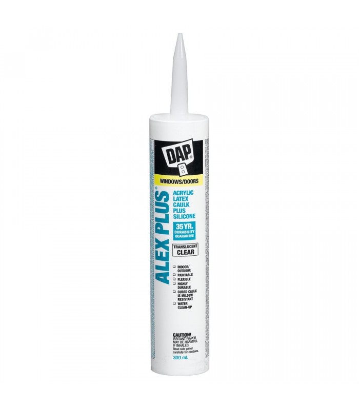 DAP Alex Plus 300 mL Clear Acrylic Latex caulk plus silicone