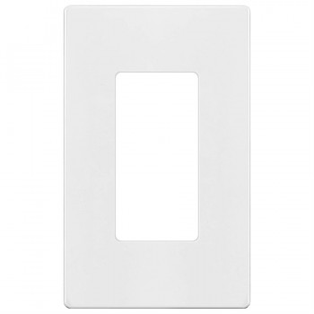 Plaque murale décorative sans vis pour prise électrique ou interrupteur - Blanc