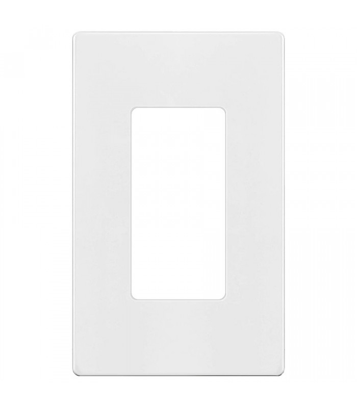 Plaque murale décorative sans vis pour prise électrique ou interrupteur - Blanc