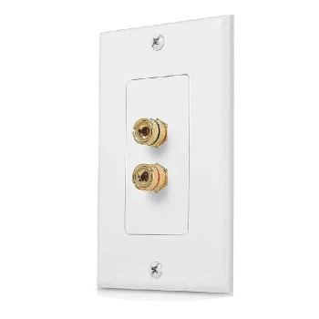Decora Wall Plate for Banana Plug - 2-Port
