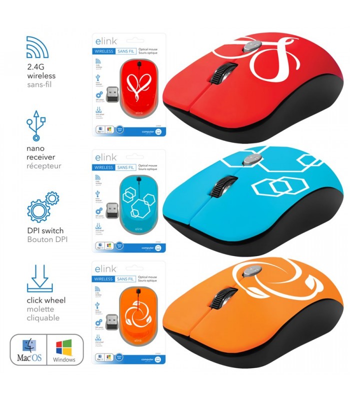 eLink souris optique sans-fil 2.4G