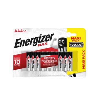 Energizer Alkaline Battery Max (AAA) - Pack of 10