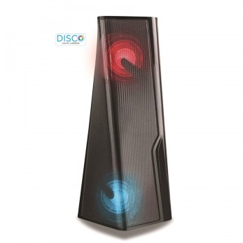 ESCAPE Haut-parleur sans fil TWS avec lumière, FM Radio et microphone