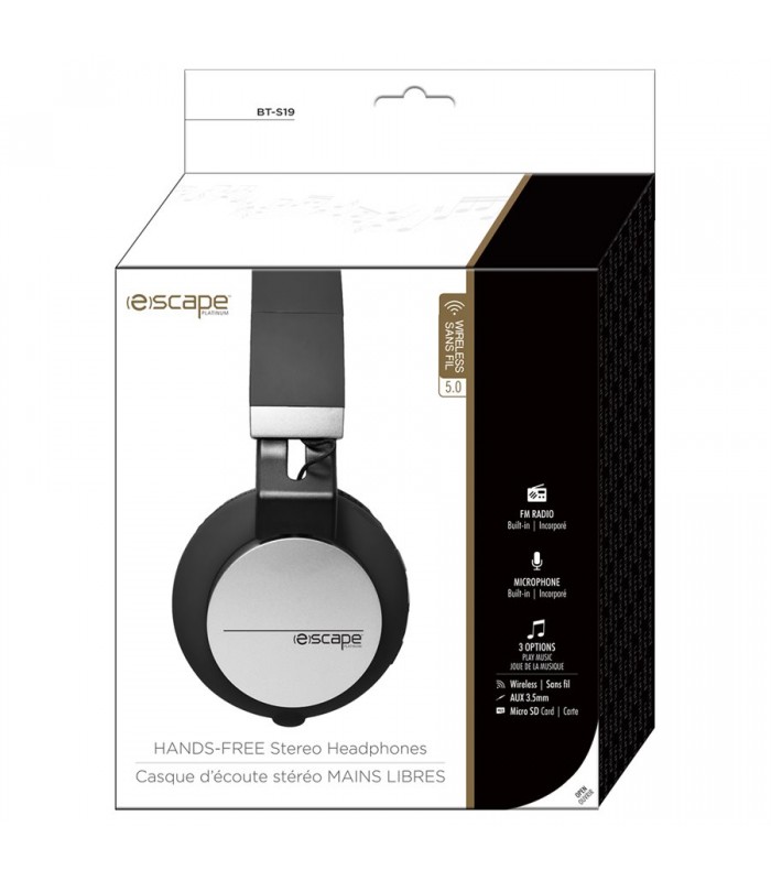 Escape Casque bluetooth avec microphone