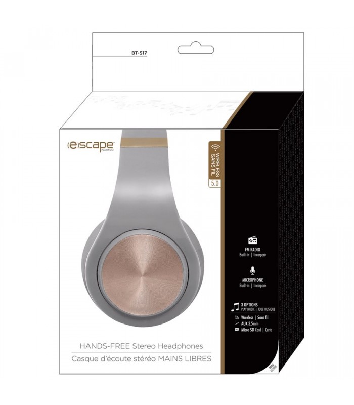 Escape Wireless Headphone with Microphone and FM Radio