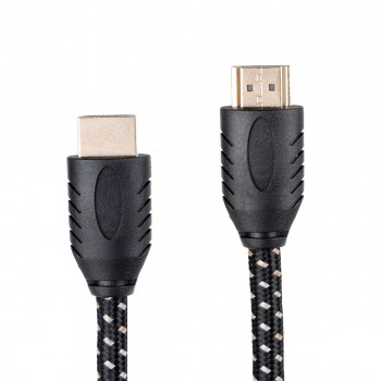 Globaltone 3FT HDMI 2.1V 8K@60HZ 4K@120HZ , 48G AM TO AM, gold plated,molding type Inner mold tinplate with copper foil, 30AWG BC,128 Almg braid OD6.3mm+Nylon jacket