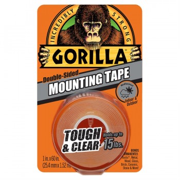 Gorilla Glue Tough & Clear Mounting Tape 15lbs