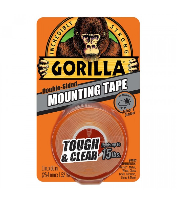 Gorilla Glue Tough & Clear Mounting Tape 15lbs