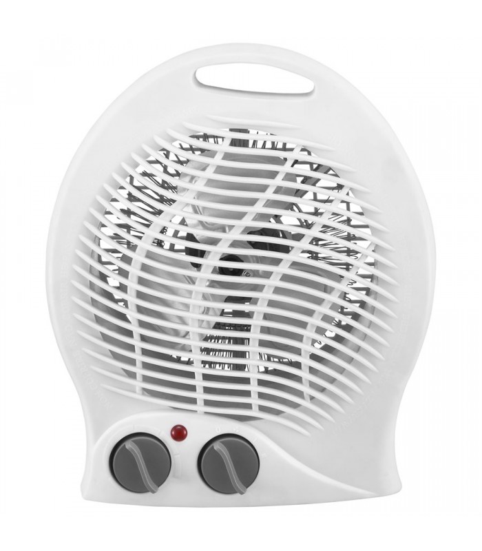 Hauz 12 in. Portable Fan Heater with Adjustable Thermostat Control, 1500W