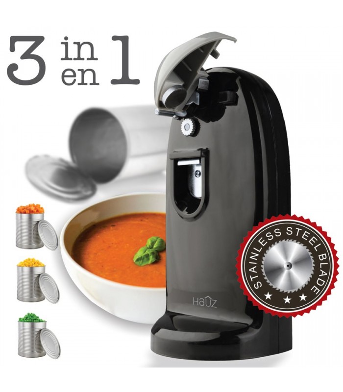 Hauz 3-in-1 can opener - Black