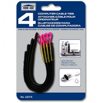 Home-Aide Computer cable ties - Pack of 4