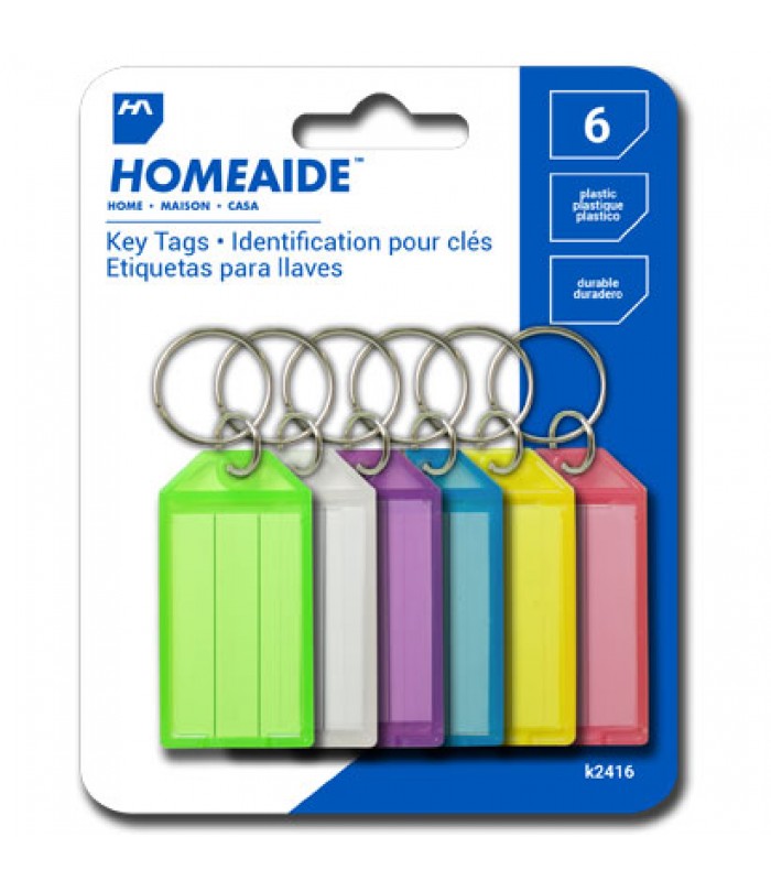 Homeaide Key Tags - 6 Pieces