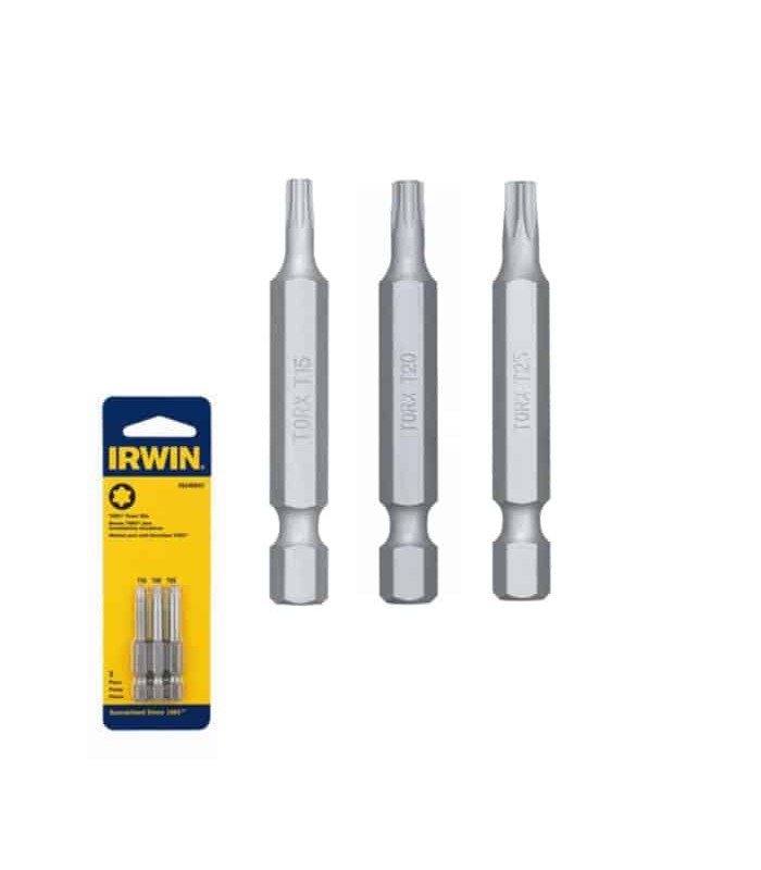 Irwin Ensemble d'embouts de perceuse à tête torx - 3 pièces