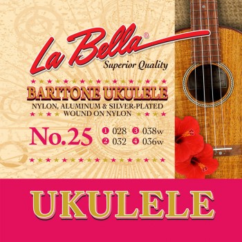 La Bella Jeu de 4 cordes pour Ukulélé – No.25