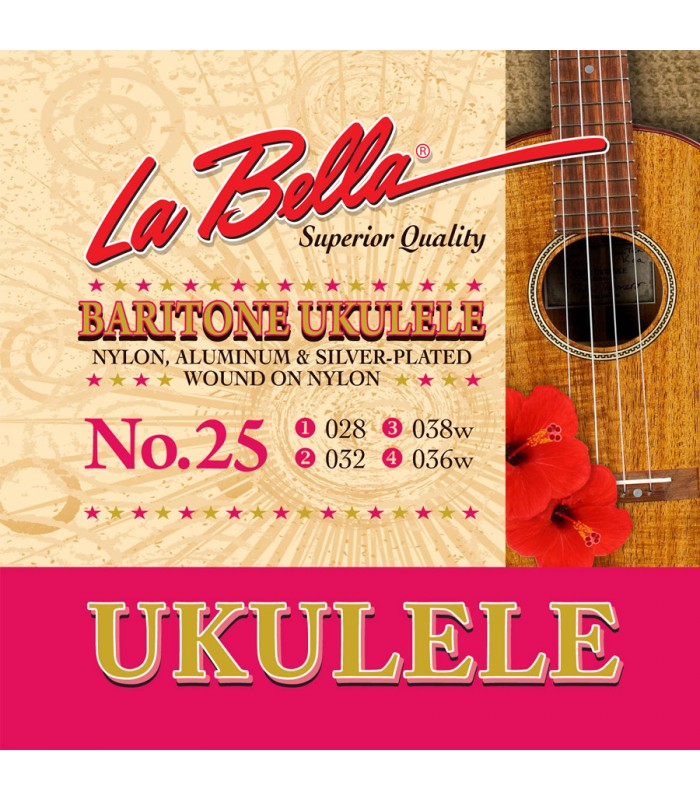 La Bella Jeu de 4 cordes pour Ukulélé – No.25