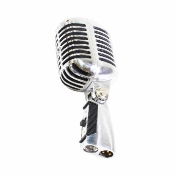 Music8 Classic Retro Dynamic Microphone - Silver