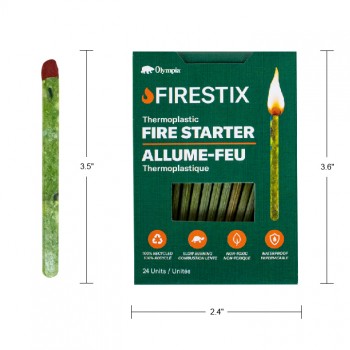 Olympia Firestix Thermoplastic Fire Starter - Pack of 24