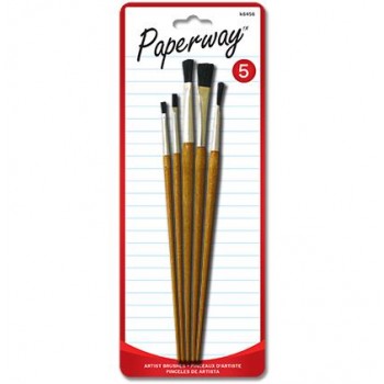 Paperway pinceaux d'artistes - Paquet de 5