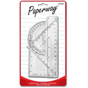 Paperway Ensemble de géométrie - 4 Pièces