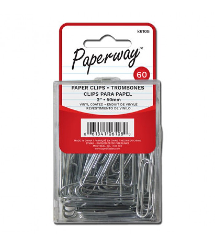 Paperway Paper Clips 50 mm - Pack of 60