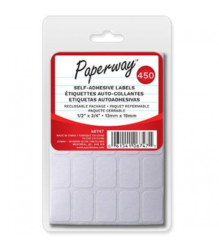 Paperway Self-adhesive labels 13mm x 19mm - 450 pcs