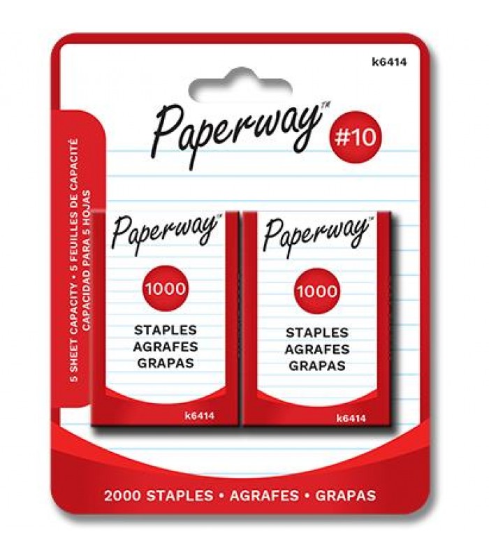 Paperway Agrafes #10 - Paquet de 1000