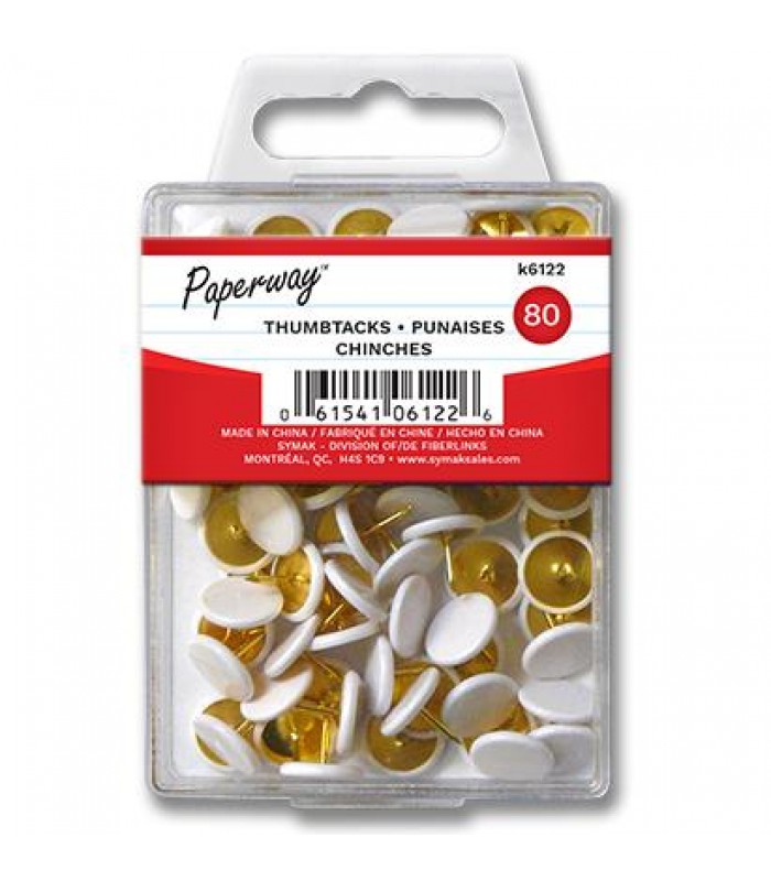 Paperway thumbtacks - Pack of 80