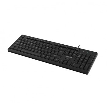 Philips SPK6234 Clavier filaire USB pour ordinateurs de bureau portables PC 104 Touches