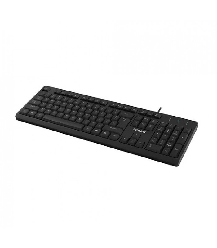 Philips SPK6234 Clavier filaire USB pour ordinateurs de bureau portables PC 104 Touches