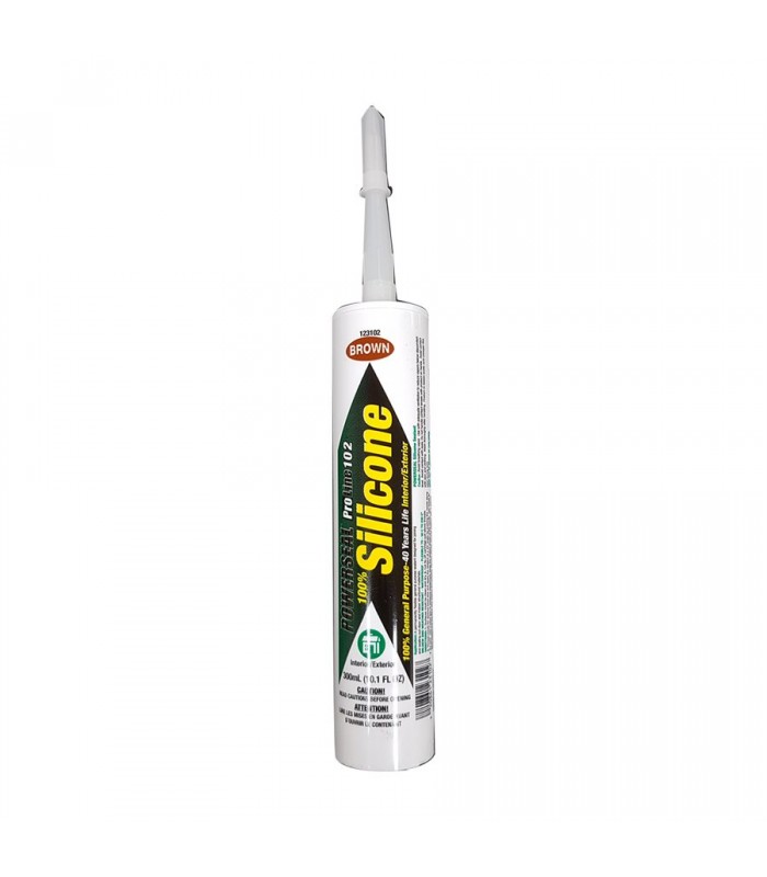 Powerseal General Purpose 100% Silicone Sealant 300ml - Brown