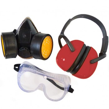 PowerSonic 3 PC Safety Set with Respirator