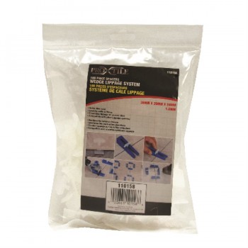 Pro-X-Tro Attaches pour système de nivellement de carreaux pour cales fendues 1,5 mm (1/16 po) - paquet de 100
