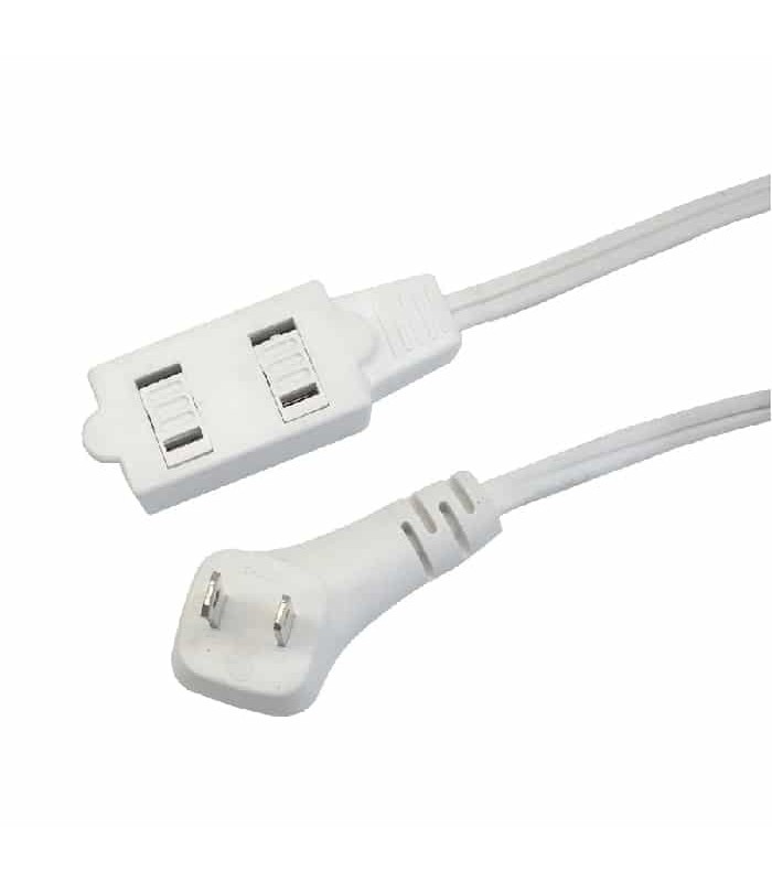 PureVolt 3-Outlets Tamper-Resistant Extension Cord - 2C/16 AWG - Indoor - 125 V - 13 A - White - 2.5 m